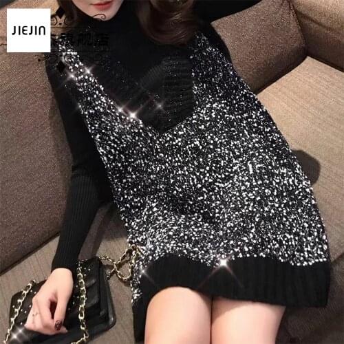 Female Knitted Sweater Vest 2020 Fashion Houndstooth Vintage Preppy Style V Neck Loose 90s Autumn Sweater Vest 3XL Oversized