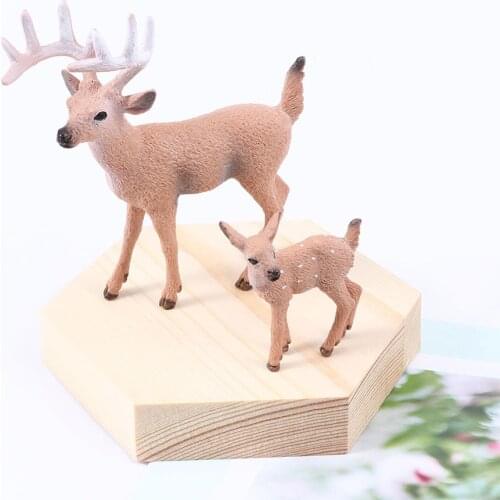 1 Pc Deer Figure Christmas Doll White-tailed Reindeer Car Decoration Xmas Car Ornaments Interior Accessories