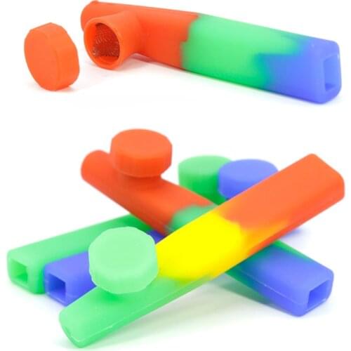 1 Pcs Silica Gel Creative Pipes Health Filter Smoking Pipe Portable Tobacco Pipe Narguile Smoke Cigarette Holder Mouthpiece