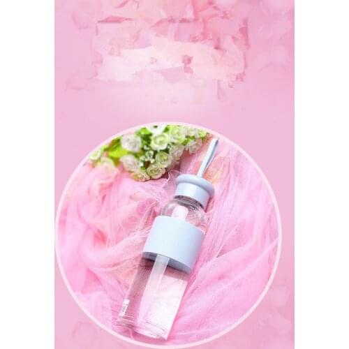 1PC glass water bottle Leak-Proof Seal Large Capacity a Sport drinking coffee My travel Sports water bottle Creative EKD 1465