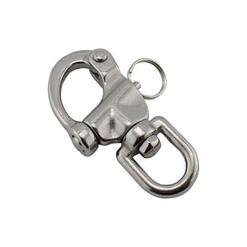 316 Stainless Steel Swivel Shackle Quick Release Boat Anchor Chain Eye Shackle Swivel Snap Hook for Marine Architectural