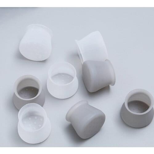 4 Pcs Silicone Chair Leg Caps Non-slip Furniture Table Floor Feet Cover Protector Pads Rubber Furniture Hole Plugs Home Decor