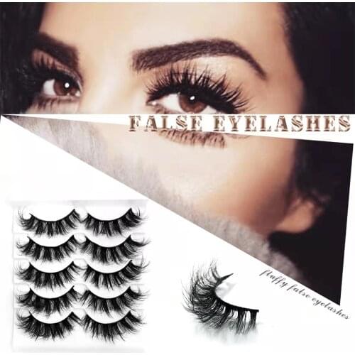 5/2 Pairs Multipack 3D Mink Lashes False Eyelashes Handmade Wispy Fluffy Long Lashes Natural Eye Makeup Tools Eye Lashes New