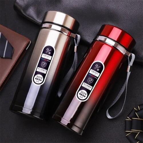 520ML/750ML/900ML Portable Bike Bicycle Cycling Sports Outdoors Vacuum Cup Thermos Insulated Water Food Grade Bottle Gift