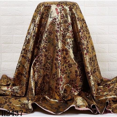 Zhenguiru African Lace Jacquard Fabric High Quality Brocade Damask French Laces Fabric Embroidery For Women Dresses Party A 2437