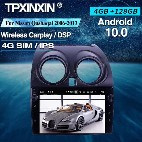 Android Car Radio 128G For Nissan Qashaqai 2006-2013 Wireless Carplay Car Multimedia Player Headunit Audio Radio Navigtion