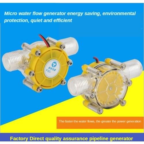 DC 5V/12V/80V 10W Water Flow Pump Mini Hydro Generator Turbine Flow Hydraulic Conversion for energy conversion Energy Generators