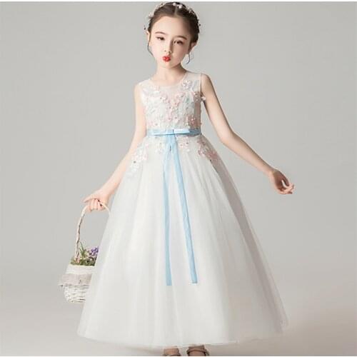 Childrens Wear 2021 Summer Princess Dress Childrens Day Costume Performance Dress Long Dress