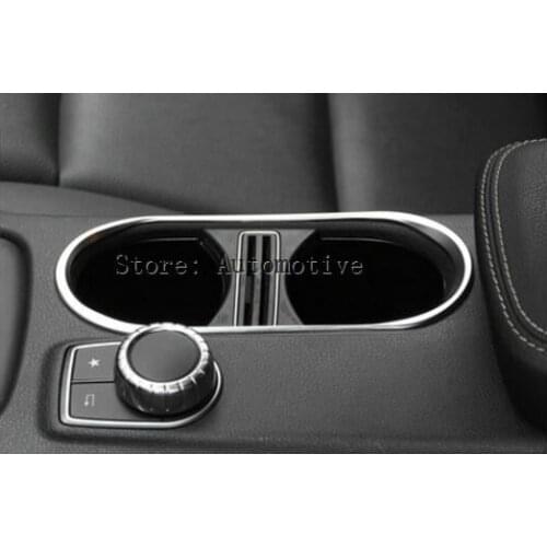 High Quality For Mercedes-Benz GLA 200 220 X156 2015 2016 2017 Console Middle Central Water Cup Holder Frame Cover Trim 1 Piece