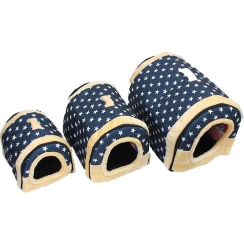 Pet Dog House Nest With Mat Foldable Pet Dog Bed Cat Bed House For Small Medium Dogs Travel Kennels For Cats Pet Products