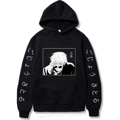 Jujutsu Kaisen Hoodie Spring Streetwear Winter Oversized Sweatshirt for Woamn Man