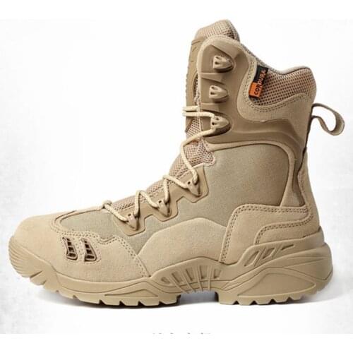 Wear-Resistant Military Mens Outdoor High-Low Ultra-Light Tactical Special Forces Combat Non-Slip Spring Outdoor Climbing Boots