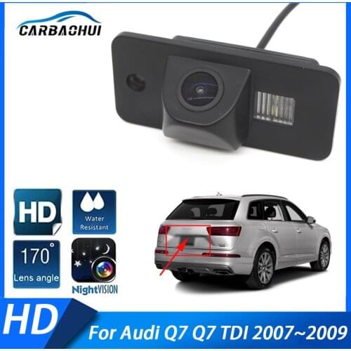 HD Night Vision High quality RCA Vehicle Parking Line Car Reverse Backup Rear View Camera For Audi Q7 Q7 TDI 2007 2008 2009