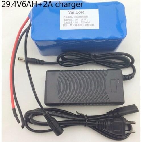 24 6Ah 7S3P 18650 Lithium Battery 29.4 V 6000 mAh electric bike moped / electric / lithium-ion battery + charger