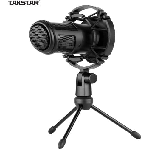 TAKSTAR PC-K320 Side-address Microphone Wired Condenser Mic Cardioid Pickup Pattern for Broadcasting Voice Recording