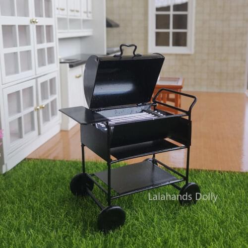 Doll House Miniature Food Toy Mini Barbecue Oven Model Is The Doll House Outdoor Simulation Furniture Accessories