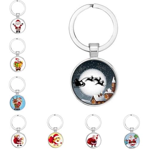 Fashion Winter Christmas Family Keychain, Merry Christmas, Happy New Year, Male, Female, Child, Gift, Keychain, Holder, Jewelry