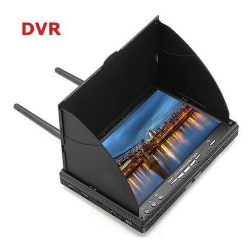 5802D FPV Monitor With DVR 7" 7 Inch LCD Screen 800*480 5.8G 40CH with Built in Battery DVR