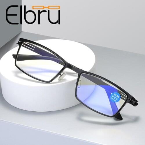 Anti-blue Light Spring Leg Men Business Reading Glasses Fashion Lightweight Presbyopia Glasses +1.0+1.5+2.0+2.5+3.0+3.5+4.0