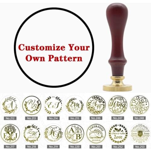 Custom Wax Stamp Logo Personalized Image Replace Copper Head Wax Seal Stamp Retro Wax Seal Stamp Wedding Packaging Gifts