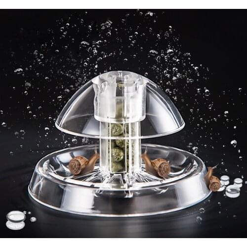 Transparent Aquarium Fish Tank Plastic Clear Snail Trap Fish Tank Leech Vivarium Planarian Pest Catch Aquarium Cleaner Tool