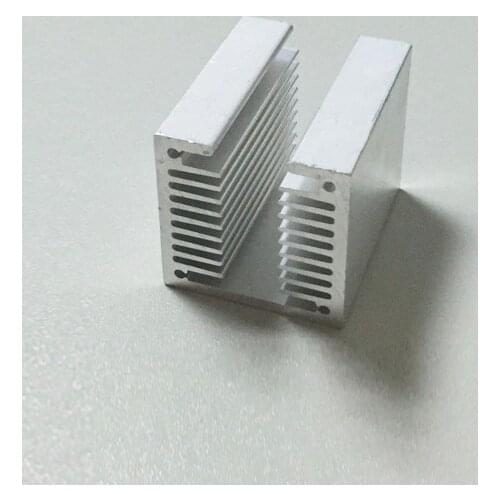 Free Ship 5pcs/lot High power circuit board/triode/power plate heat sink 40*40*50mm air cooled radiator aluminous profile