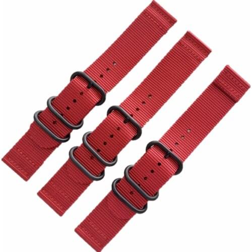 HQ NATO Nylon Watchband 24mm for Suunto 9 / Suunto 9 Baro / Suunto D5 / Spartan Sport Wrist HR/Baro And Tool Watch band Strap