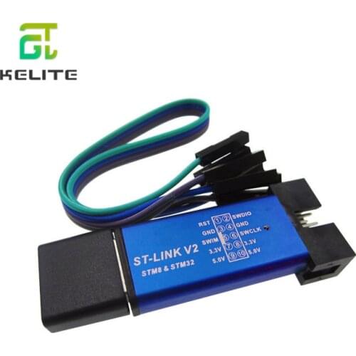 1PCS ST-Link V2 stlink mini STM8STM32 STLINK simulator download programming With Cover