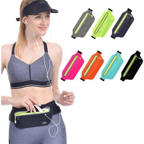 Slim Running Belt Waist Pack, Ultra-Light Adjustable Workout Sports Fanny Pack with for Men Women