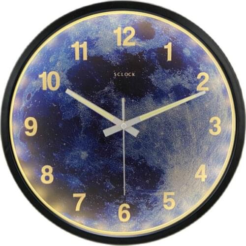 Intelligent Voice Control Wall Clock Modern Design Metal Luminous Clocks Silent Watch Night Living Room Clock Bedroom Gift Ideas