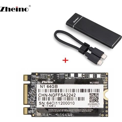 Zheino Type C to Type C M.2 SATA SSD 64GB 128GB 256GB 512GB 1TB 2242mm Portable SSD External Solid State Drive Disk