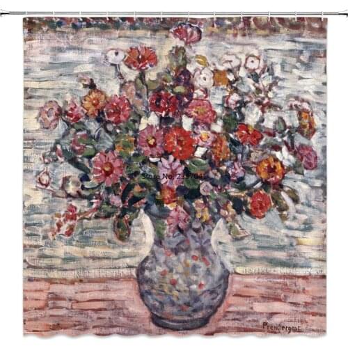 Waterproof Bath Shower Curtains 3d Flowers Printing Custain for Bathroom High Quality Polyester Bath Screen Home Decoration