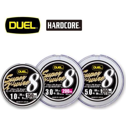 Japan import Super road DUEL X-ray wire8 make up line and PE line raft freshwater sea fishing fishing line