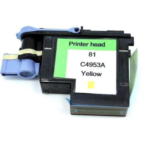 YOTAT 1pcs Yellow C4953A for HP81 Remanufactured print head for HP Designjet 5000 5000ps 5500 5500ps
