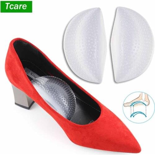 Tcare 1Pair Foot Care Arch Support Gel Pads Insole for Flat Feet High Arch Cushions Relieves Pain Regain Your Original Stride