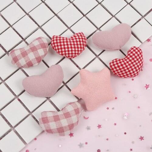 20pcs/lot Cartoon heart and star doll hair decoration for hair cloth and shoes