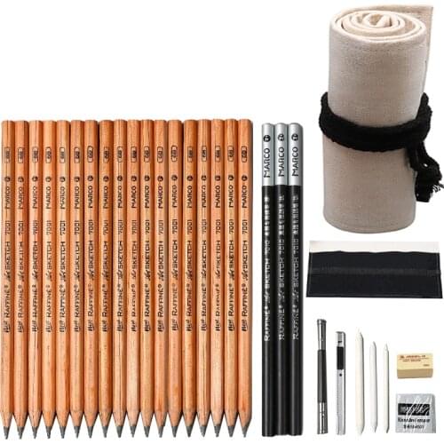 36pcs sketch set for beginners students with adult hand-painted painting professional sketch tools full set of art supplies