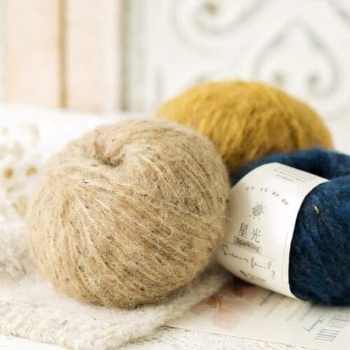 50g/ball Hand knitting DIY hook stick needle womens self knitting sweater scarf thread Hat Doll wool ball