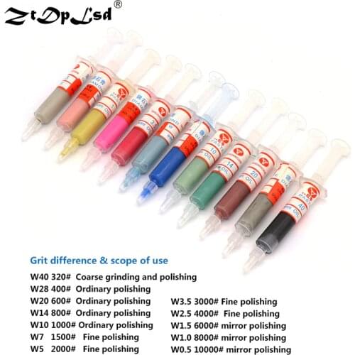 ZtDpLsd 1pc W0.5-w40 Grit 320~10000 Diamond Abrasive Paste Needle Tube Grinding Polishing Lapping Compound Factory