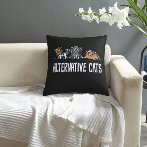 Alternative Cats pattern print Cushion Cover Decorative Pillowcase Chair Seat Square Car Pillow Cover Home Living Textile