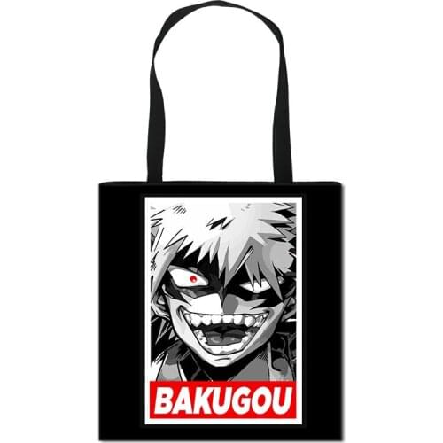 Anime Boku No Hero Academia Girls Women Handbag Fashion Shoulder Bag for Travel Ladies Portable Large Capacity Shopping Bags