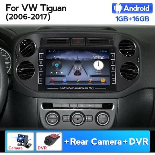 4Core 1G+16G Android 8.1 Car Radio For Volkswagen VW Tiguan 1 NF 2006 - 2016 2017 Multimedia Video Player Navigation GPS WIFI BT