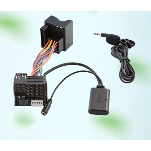 Car Bluetooth 5.0 Module Aux Receiver Cable Adapter Plug and Play 5-12V Fit for RCD510