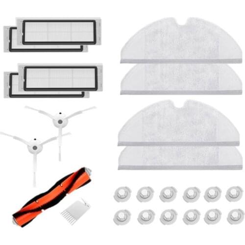 HEPA Filter Side Brush Main Brush for Xiaomi 1S MI Robot Vacuum 2 Roborock S50 S51 S5 Vacuum Cleaner Parts Accessories