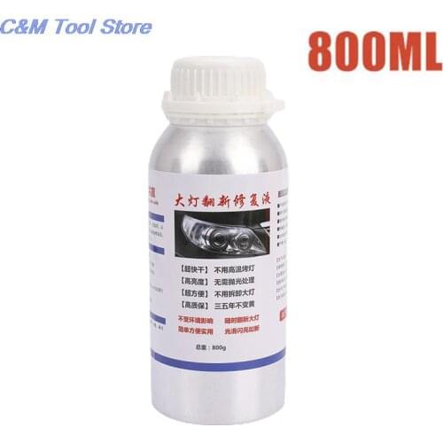 1pc 800ML Car Headlight Repair Fluid Headlight Polishing Restoration Chemical Polishing The Headlights