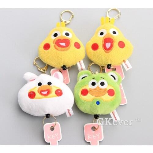 Kawaii 4 Styles Poinko Brothers Kawaii Plush Adjustable Keychain Cool Gadgets Parrot Brothers Mini Soft Stuffed Dolls 8 CM