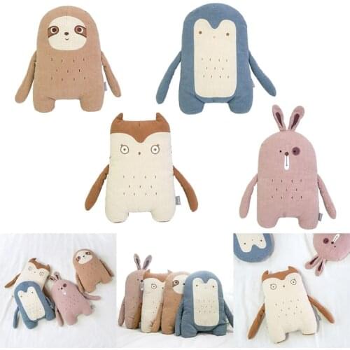Rabbit Bunny Owl Penguin Plush Toys Stuffed Animals Doll Baby Kids Home Decor M89C