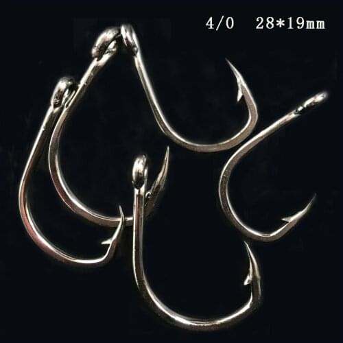 CN06 4/0 Assist hook Sea Fishing Hook Jigging Hook Stainless steel Metal jig jig hooks No Rust