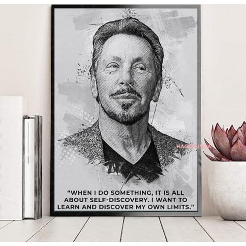 Larry Ellisons Personal Pop Art Poster Poster Decorative Painting Canvas Wall Art Living Room Posters Bedroom Painting