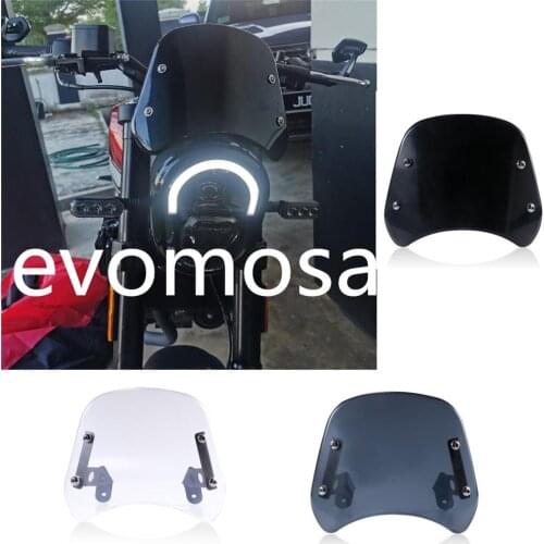 Motorcycle Black/Smoke/Clear Front Headlight Windshield Fairing Windscreen Deflector For Benelli Leoncino 250